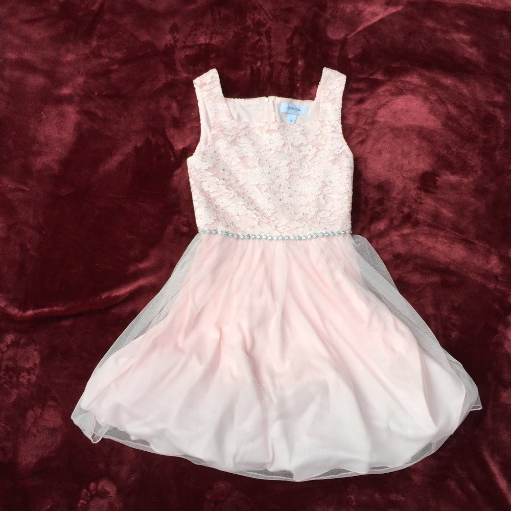 Speechless Kids pink dress girl's 12 new